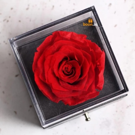 Шкатулка для украшений с мыльной розой